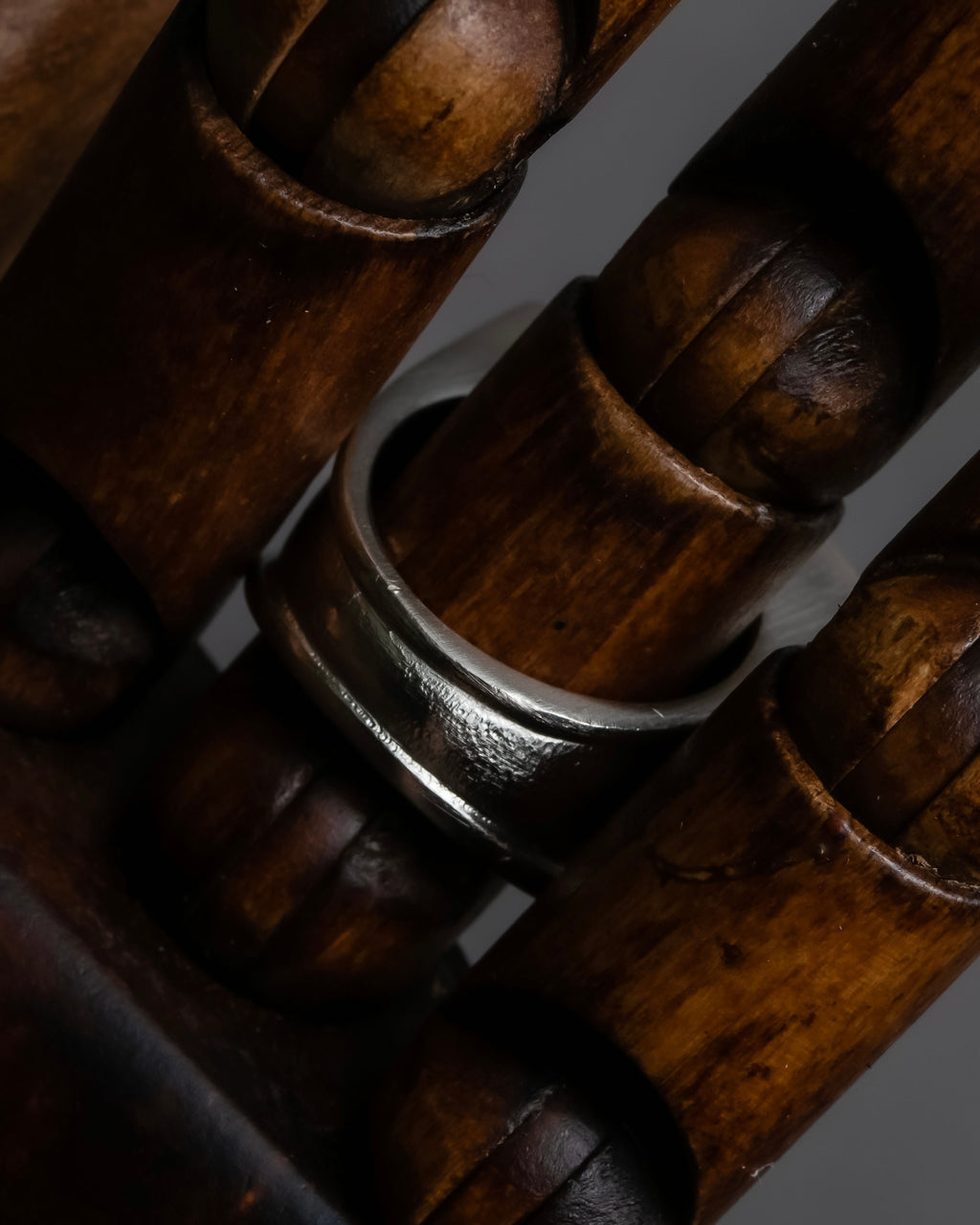 "CHANEL" 00AW Karl Lagerfeld period clear stone design logo engraved ring