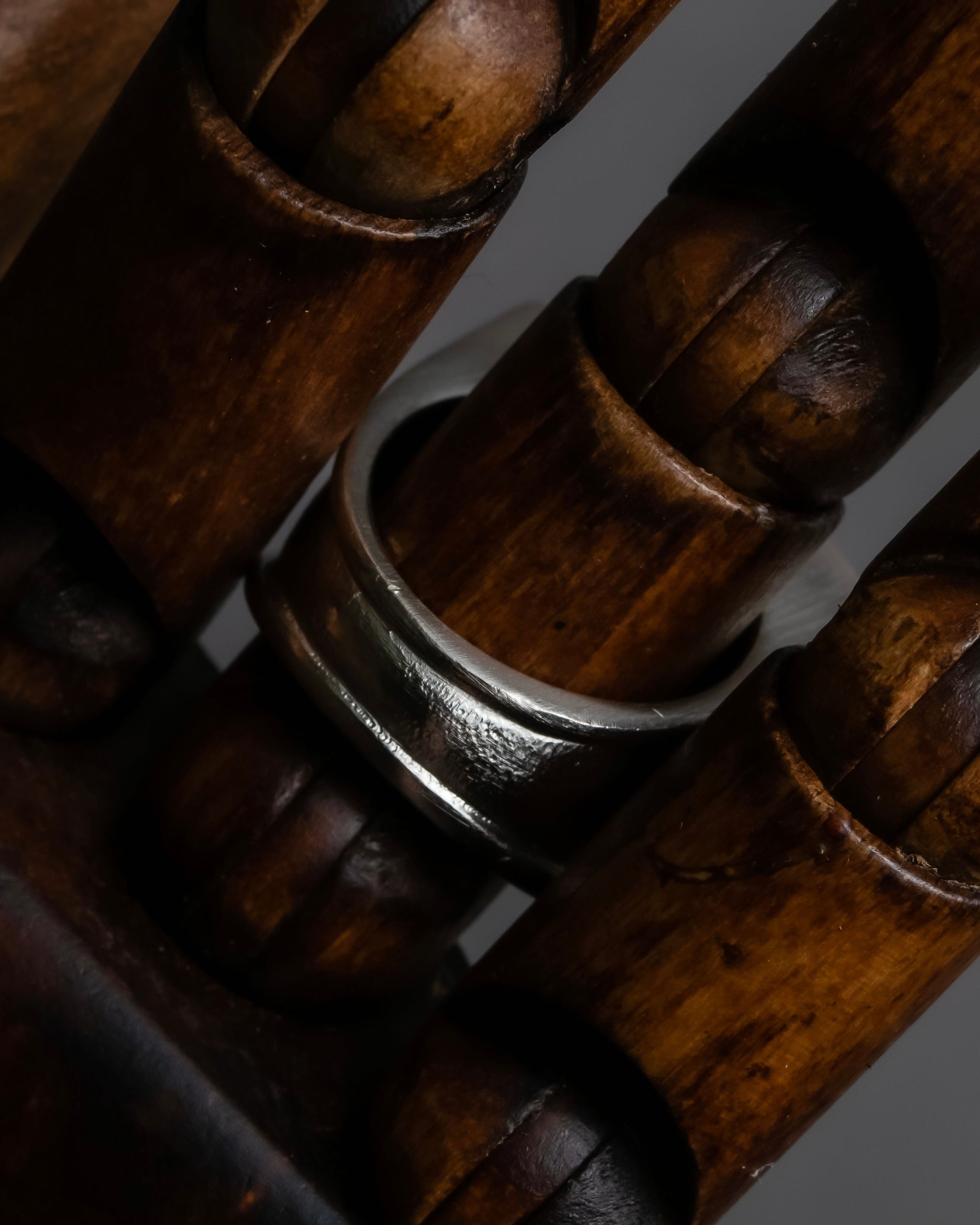 "CHANEL" 00AW Karl Lagerfeld period clear stone design logo engraved ring