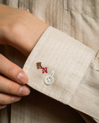 "CHRISTIAN DIOR MONSIEUR" 80's Marc Bohan design woven shirt