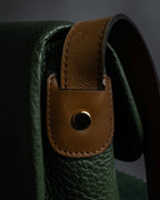 "Christian Dior" 80’s-90’s equestrian grain leather shoulder bag