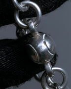 "GUCCI" Tennis racket motif silver bracelet