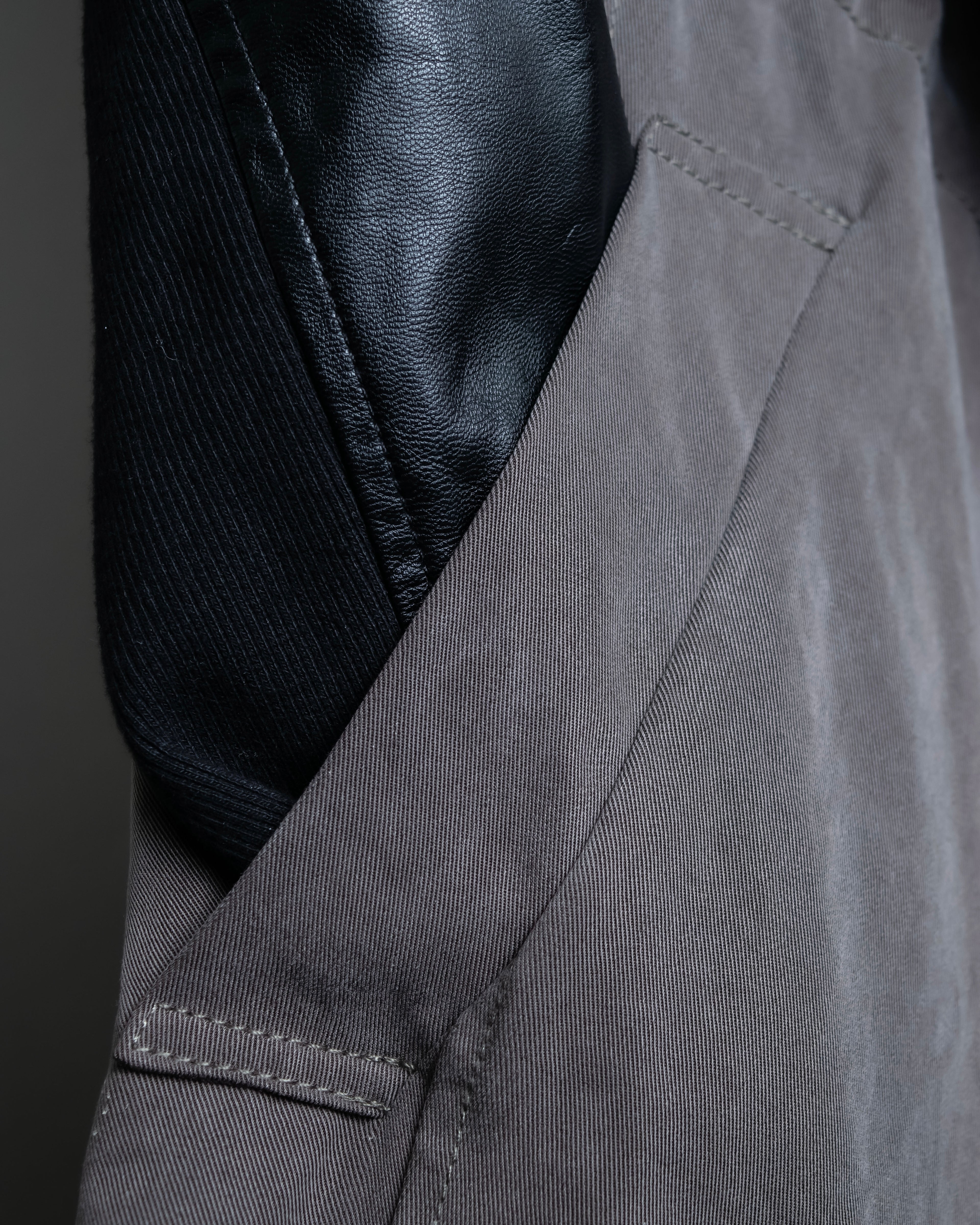 “DOUBLE STANDARD CLOTHING” Designed sleeve hooded middle coat