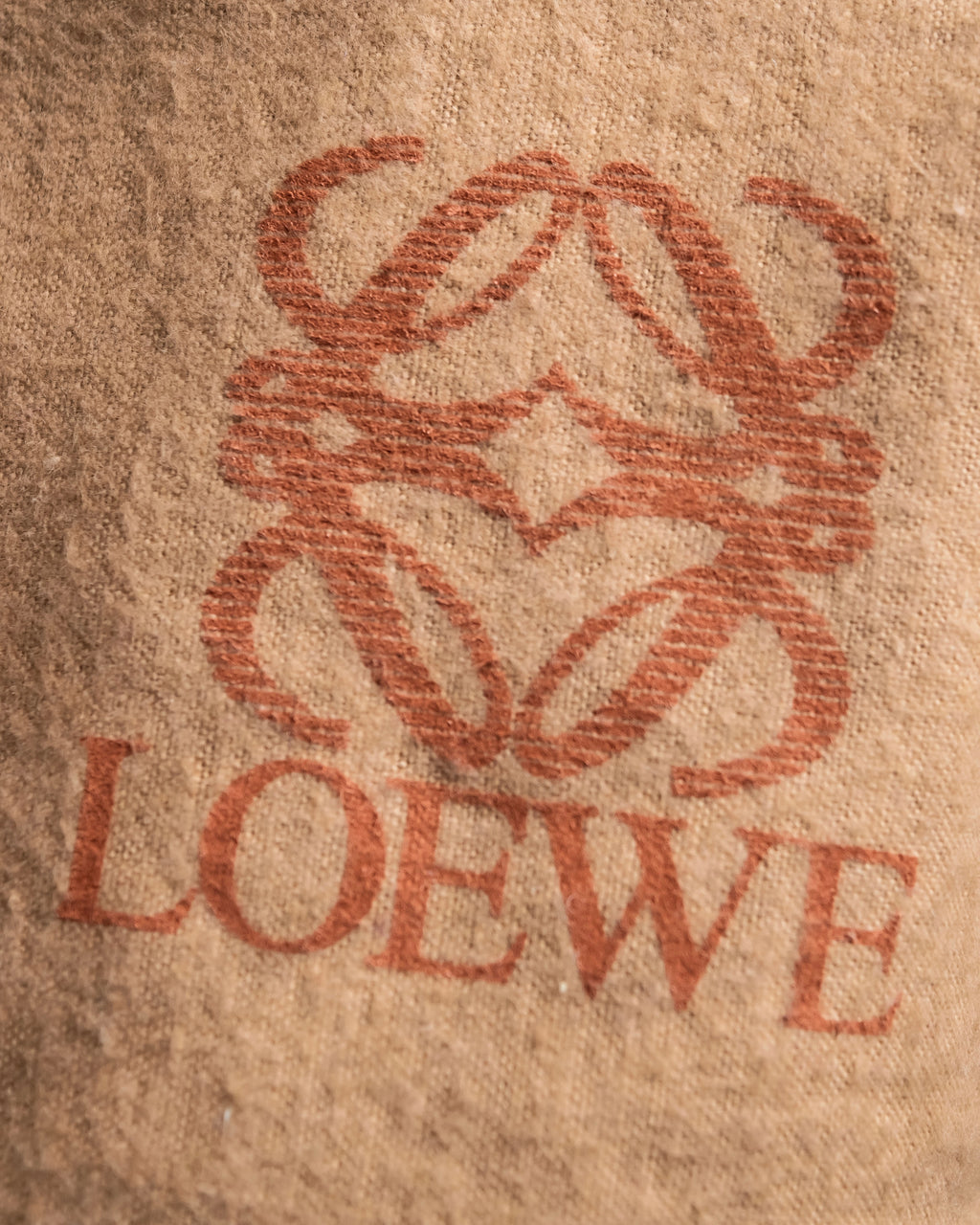 "LOEWE" Logo engraved belt design glass leather shoulder bag