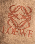 "LOEWE" Logo engraved belt design glass leather shoulder bag