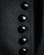 “Miss Dior” 90’s asymmetrical multi button wool dress