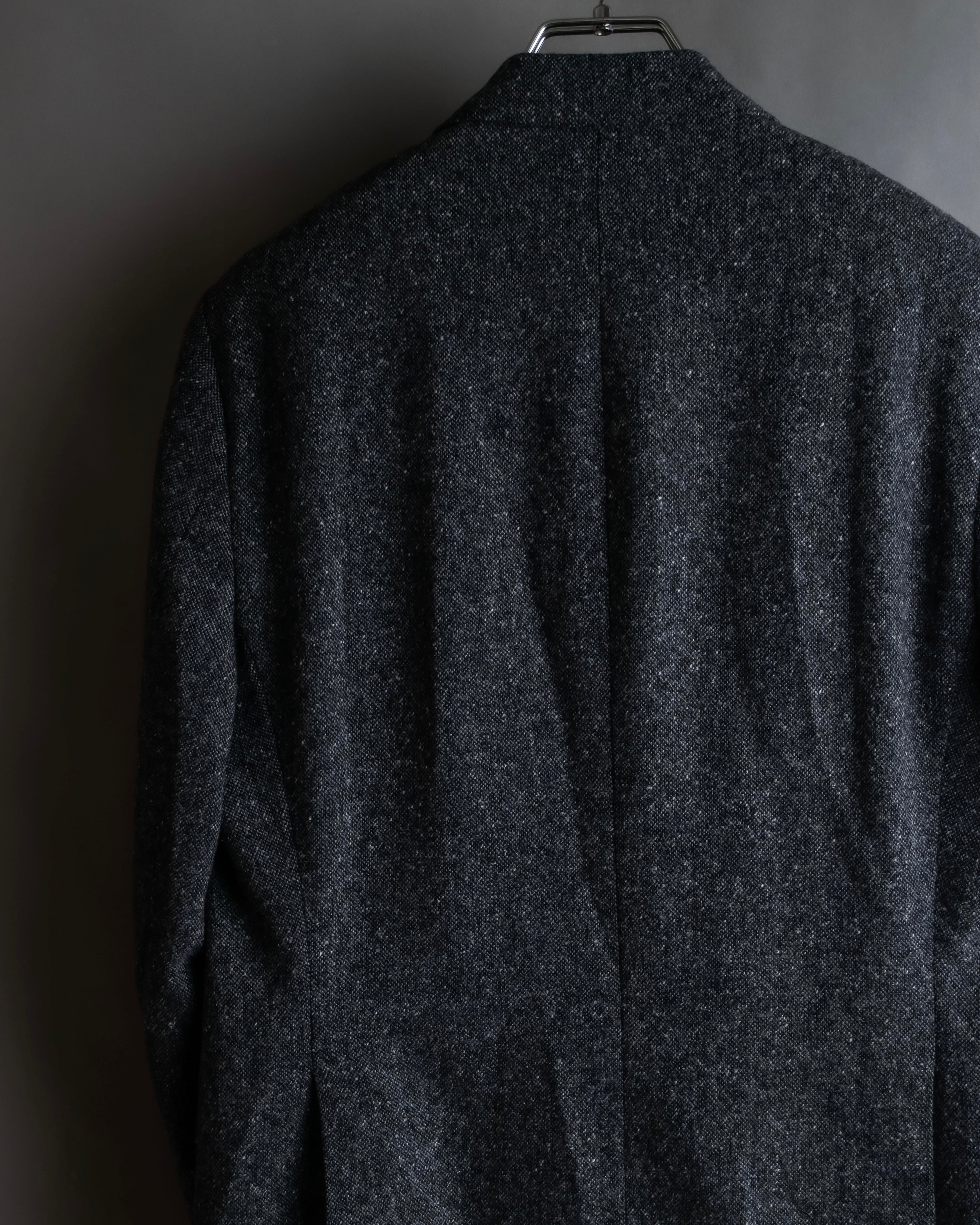 "THOM BROWNE" 3-button napped tweed tailored jacket