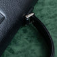 "BURBERRYS" Cylindrical design logo engraved leather one handle bag