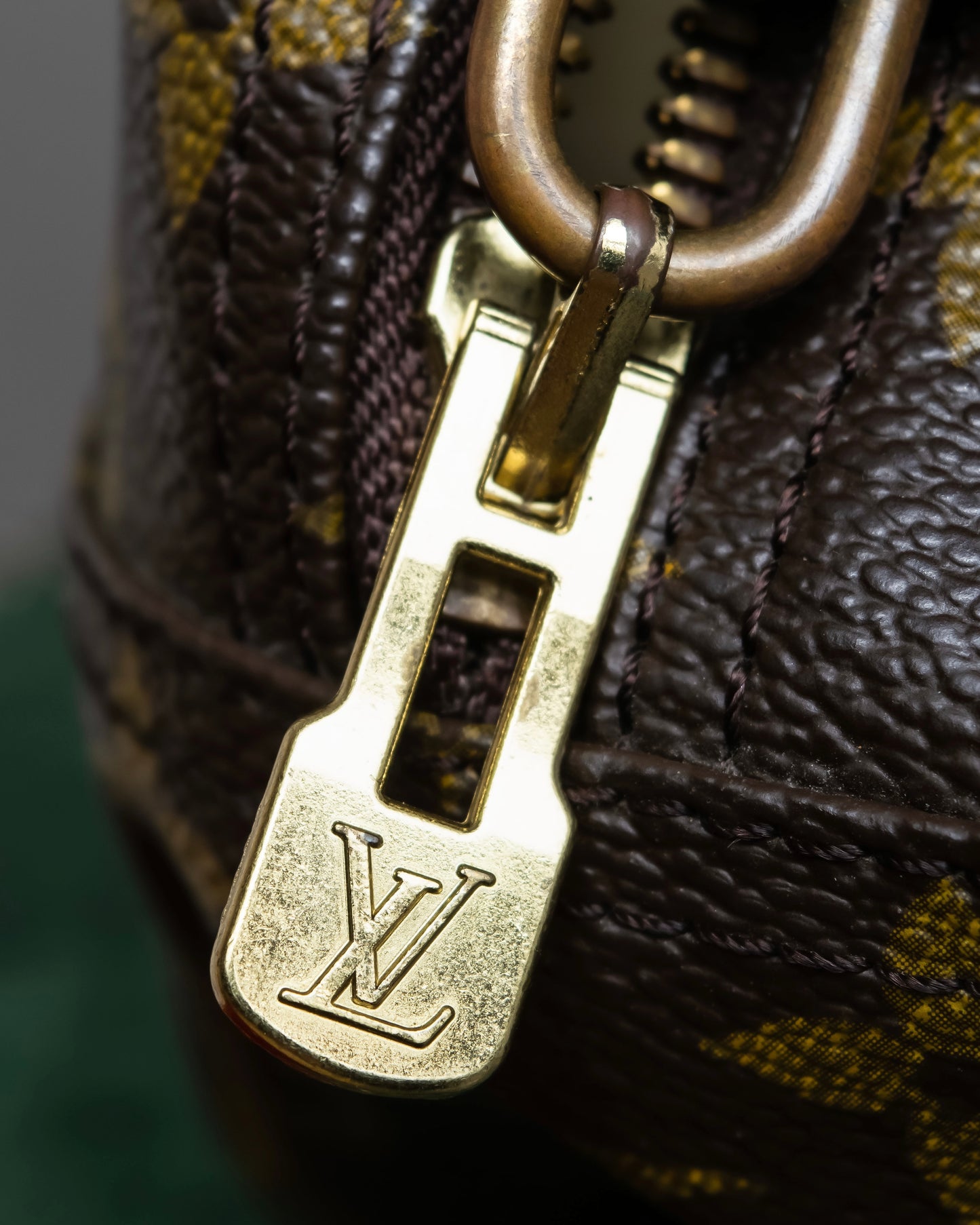 "LOUIS VUITTON" Deauville monogram pattern boston hand bag