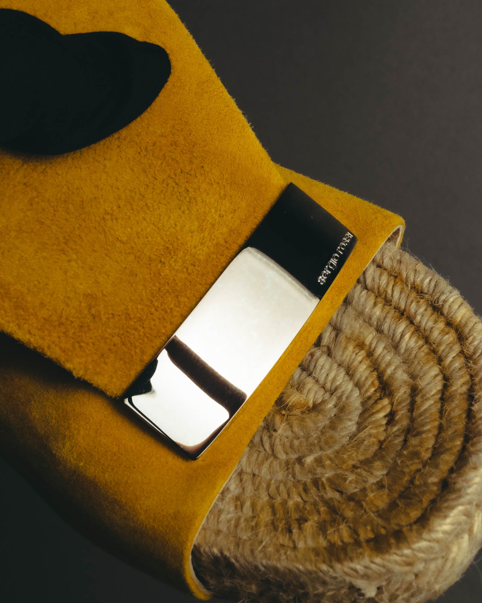 “Sergio Rossi” 2017-2023 suede sr1 espadrille slide sandals