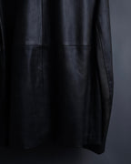 "Weekend Max Mara" Minimalist design center zip-up leather jacket