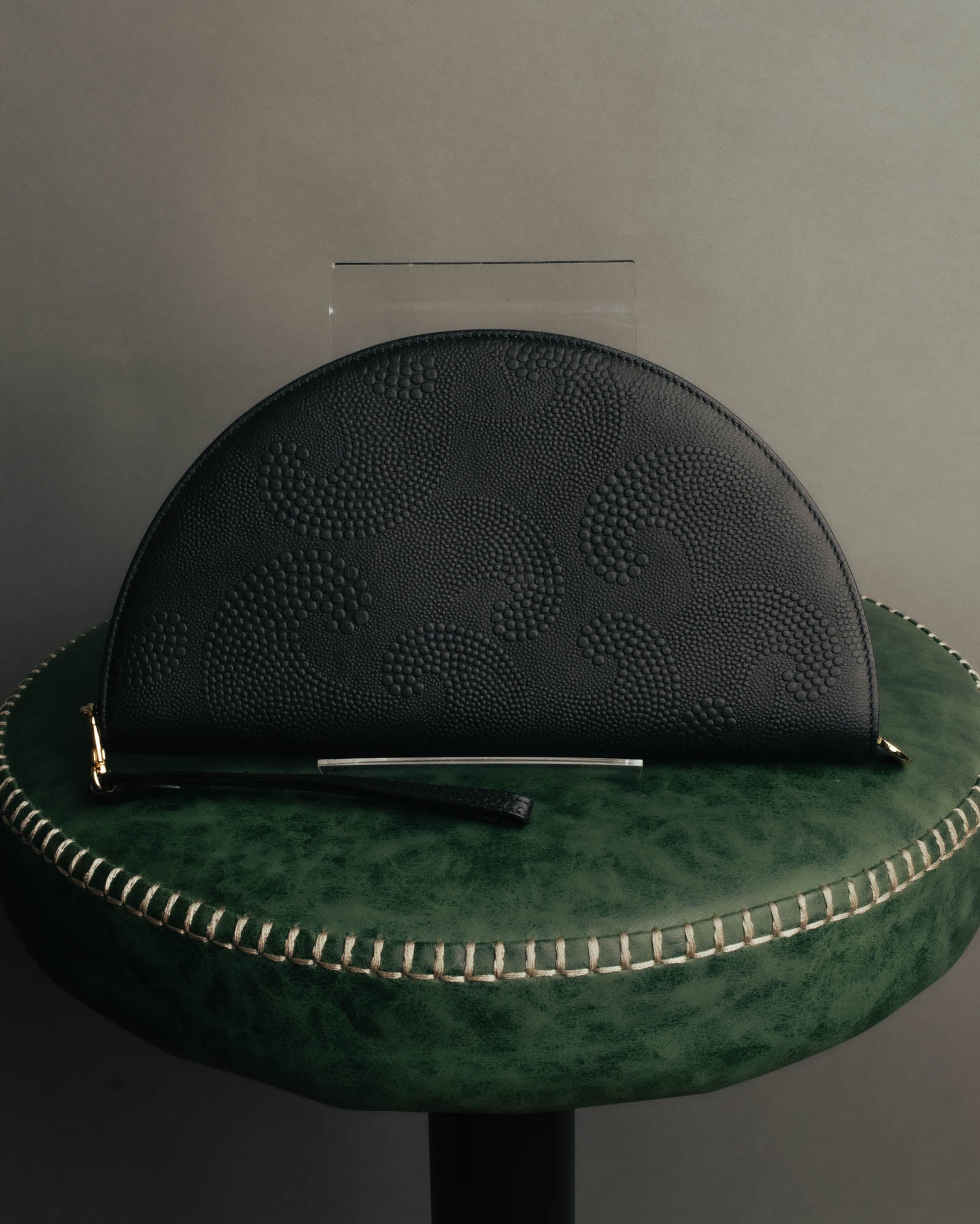"Tiffany & Co." 10's-20's Embossed leather wristlet wallet