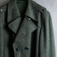 Vintage deep green colour military long coat