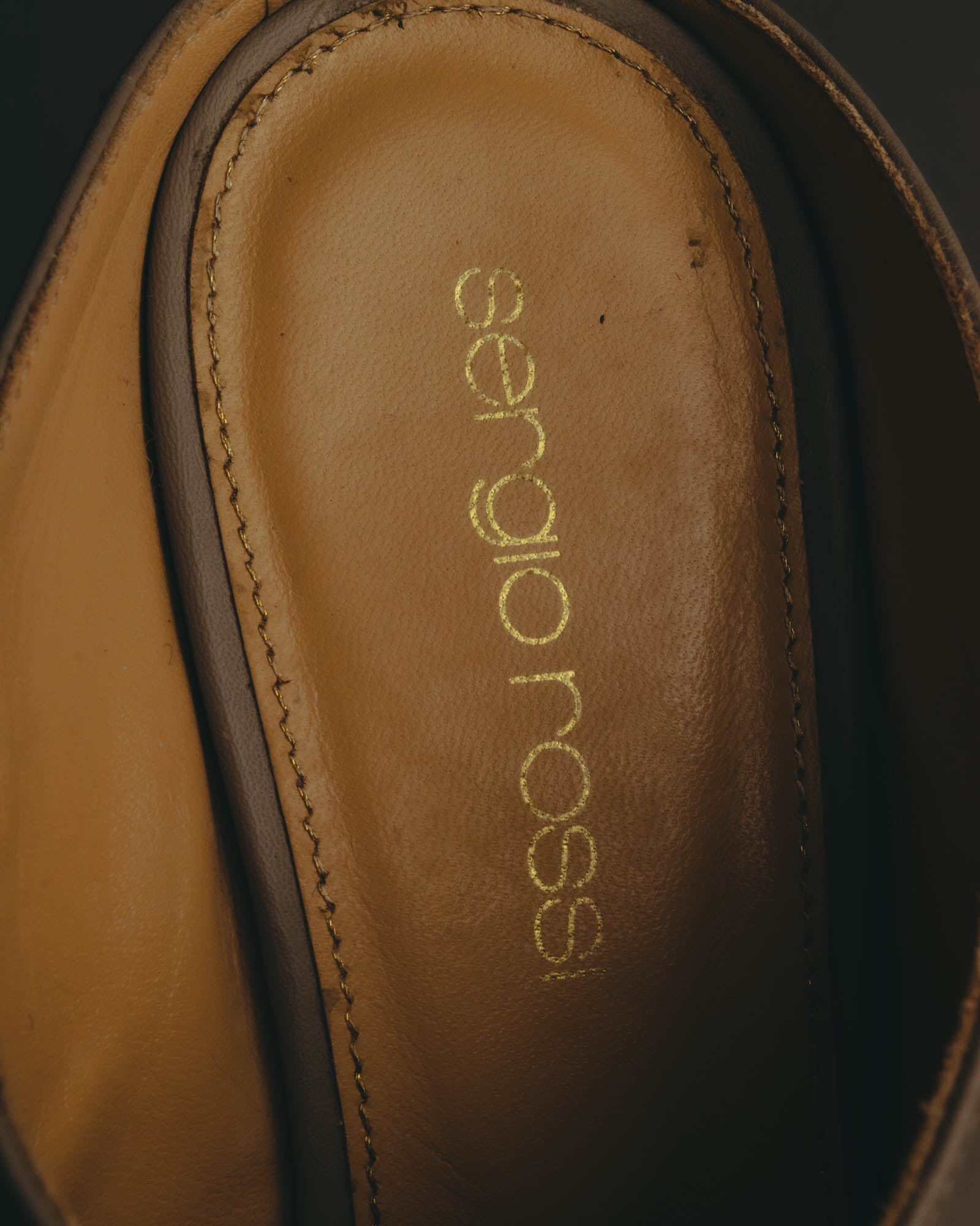 "Sergio Rossi" 10's Minimal leather mule sandals