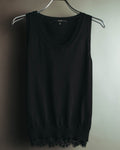 "GUCCI" 90's-10's Delicate lace-trim knit tank top