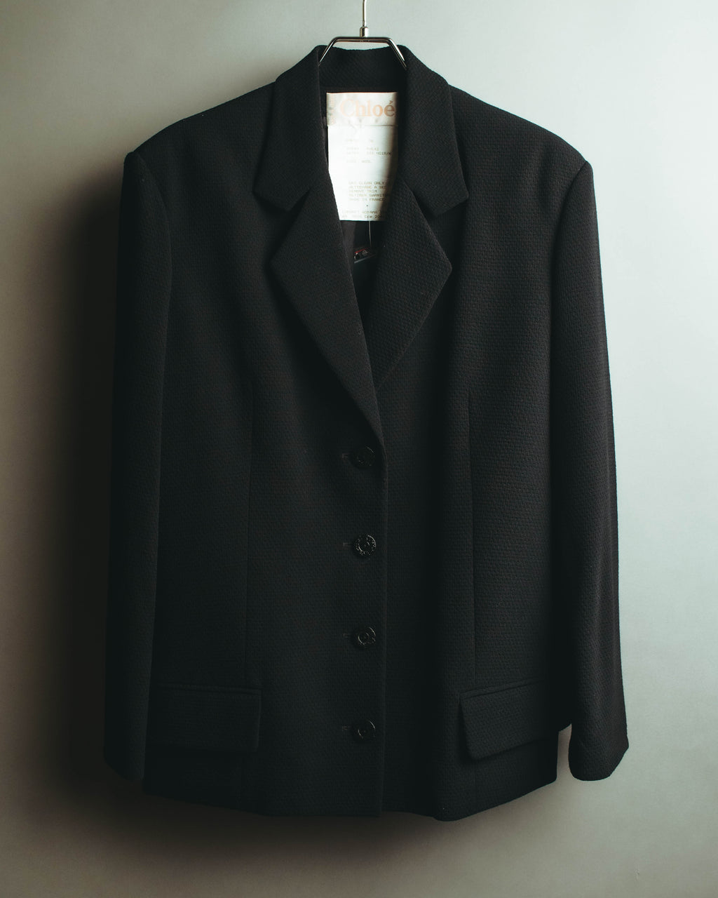 "Chloé" 90's Textured wool tailored blazer
