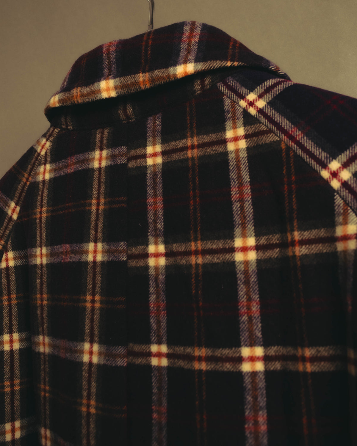 “sacai” 2010's Tartan wool cashmere padded hybrid coat