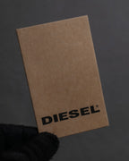 "DIESEL" Silver stud design leather one shoulder bag