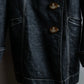 "Vivienne Westwood RED LABEL" Asymmetrical button design mid length denim coat