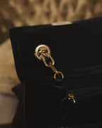 “Max Mara” Late 90’s-early 00’s exotic leather flap chain bag