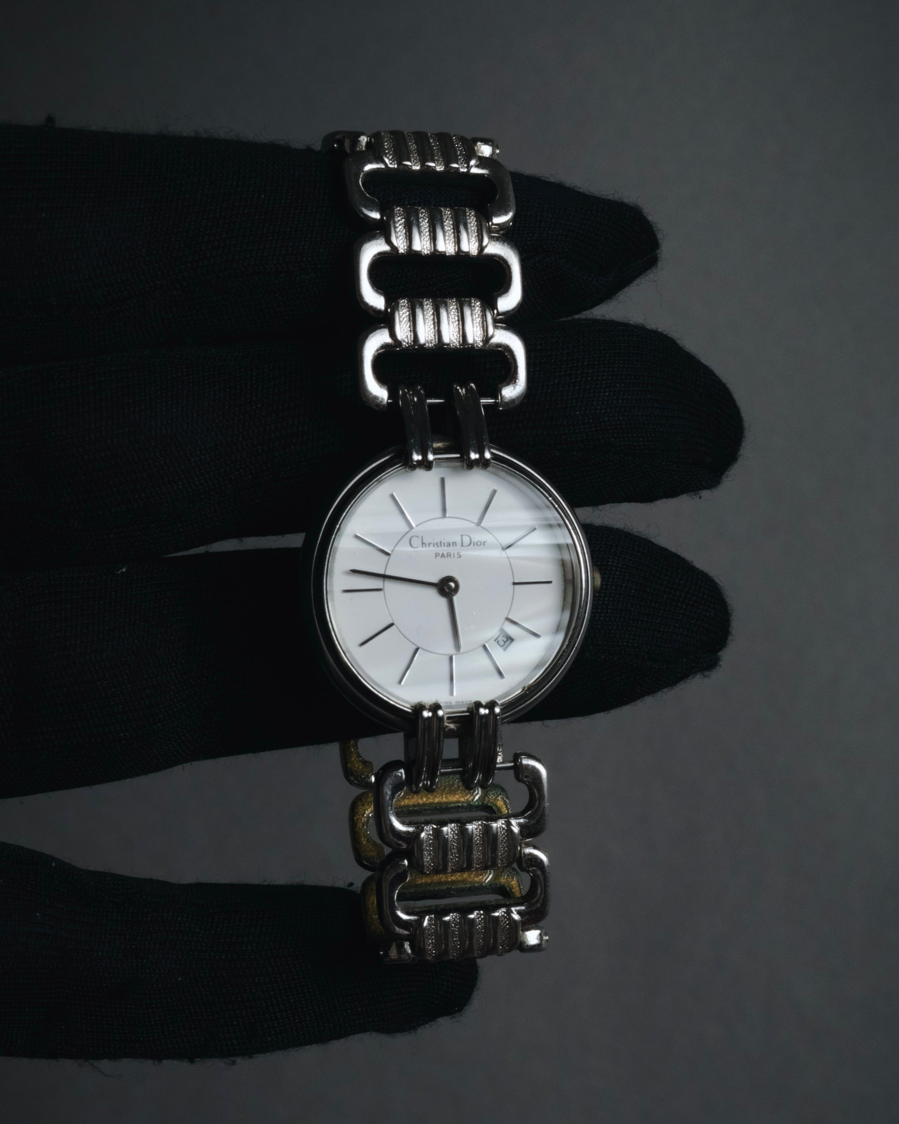 "Christian Dior" 90’s minimalist bracelet quartz watch