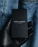 -SPECIAL- “SAINT LAURENT” 2023’s Long extreme baggy faded denim jeans