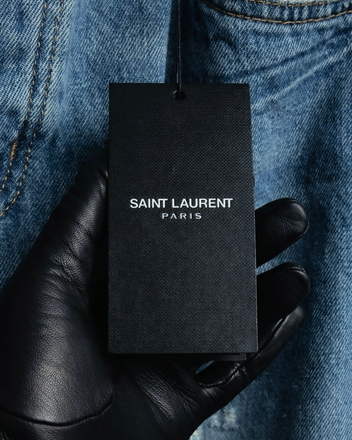 -SPECIAL- “SAINT LAURENT” 2023’s Long extreme baggy faded denim jeans
