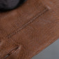 Vintage genuine leather camel brown gloves