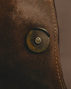 -SPECIAL- “Christian Dior” 2006-2007 Gaucho saddle leather two-way satchel