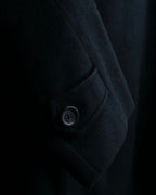 "GIANNI VERSACE" Structured silhouette wool soutien coat