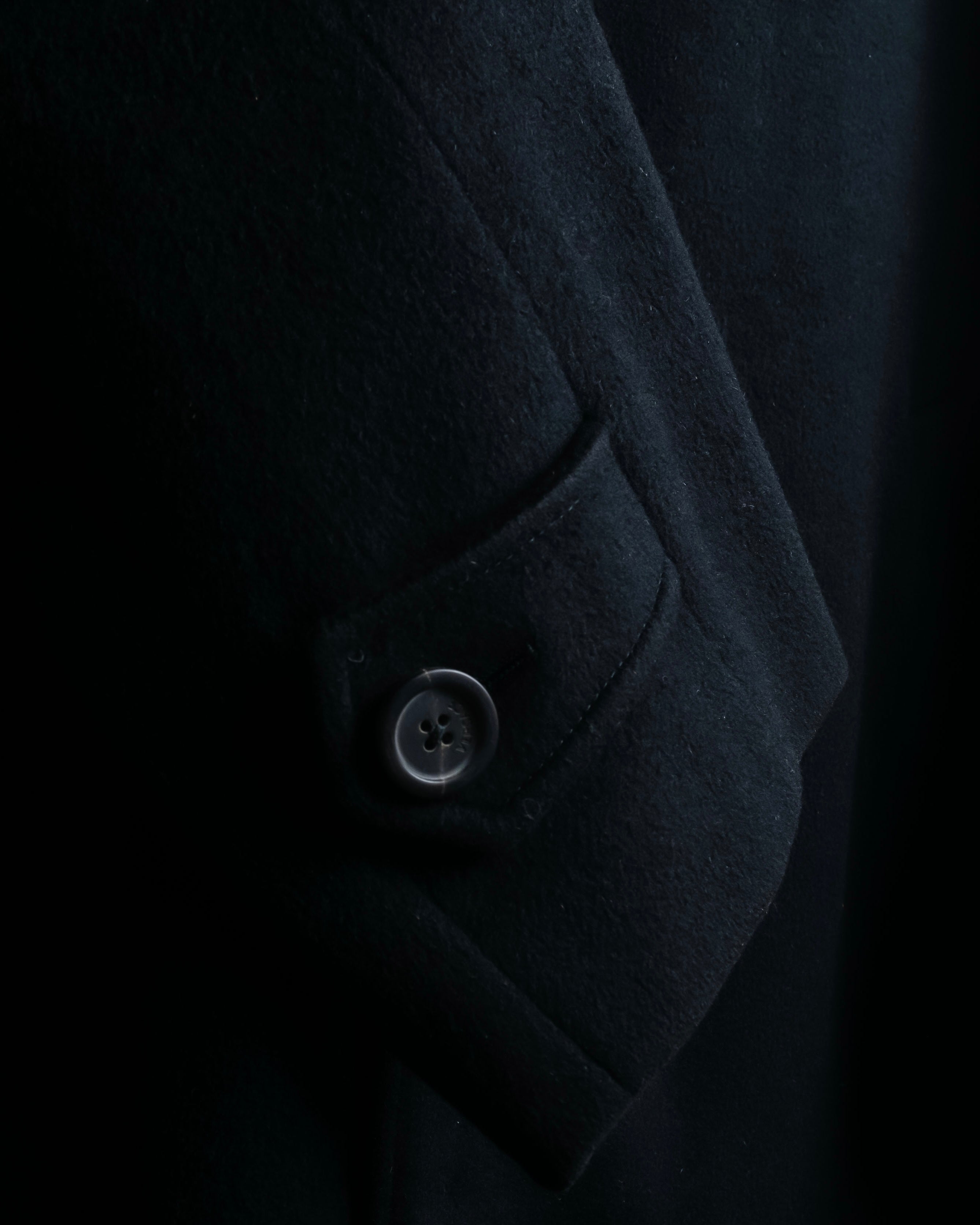 "GIANNI VERSACE" Structured silhouette wool soutien coat