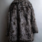 "EMBA" Large collar mid length fur coat