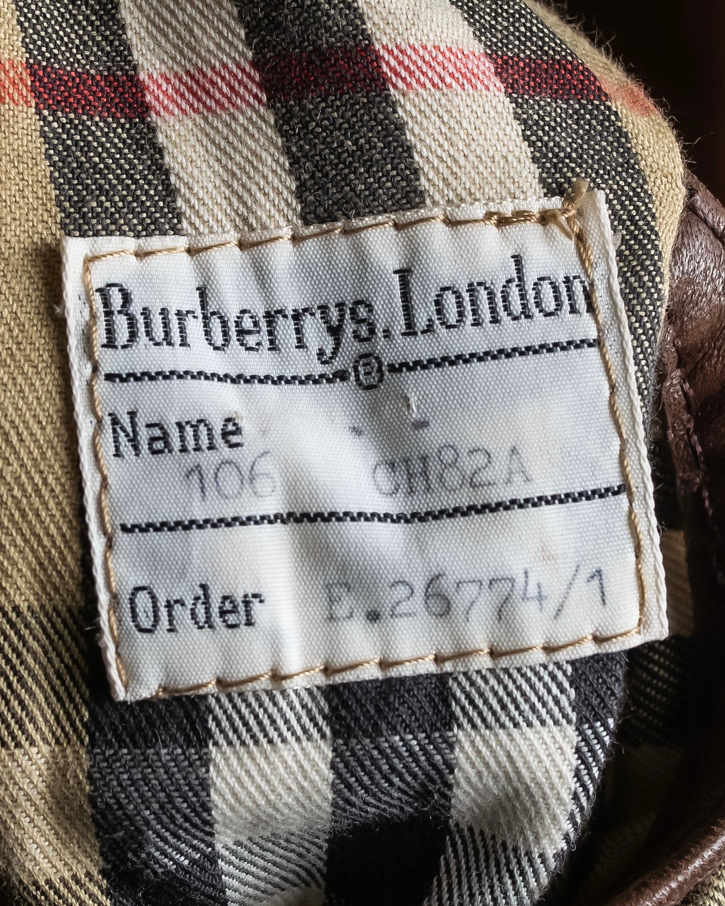 "Burberrys" Vintage-inspired leather oversized trench coat