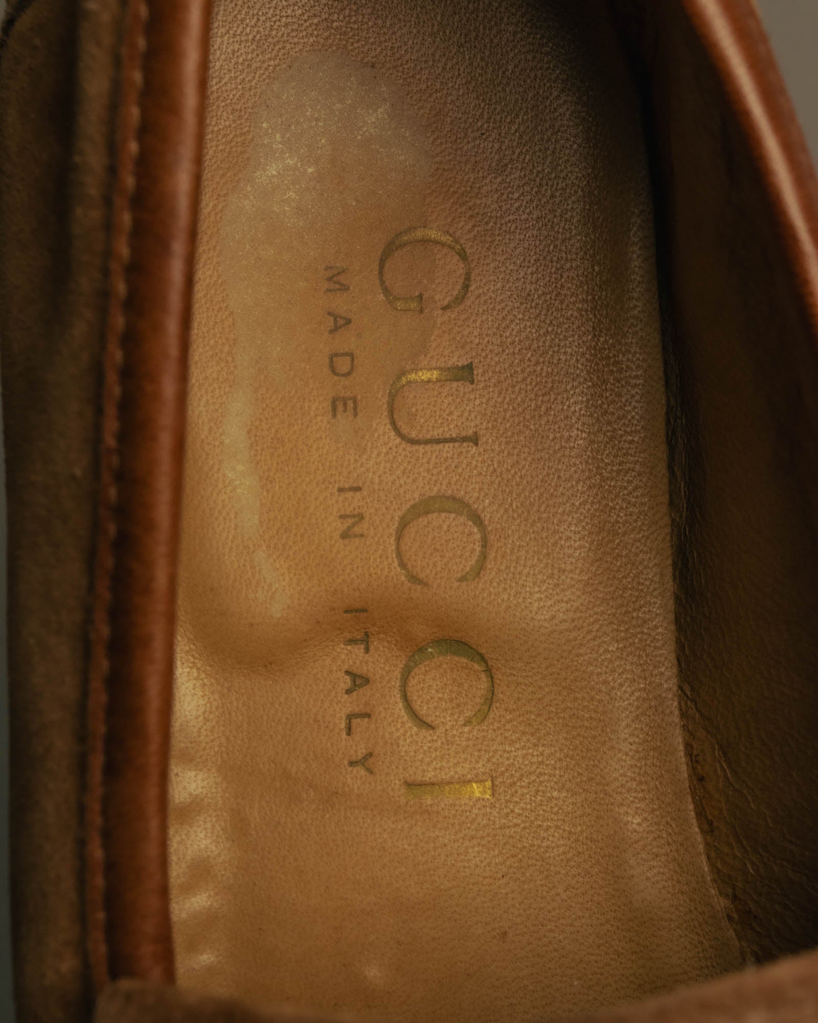 “GUCCI” 90’s-00’s Horsebit suede fringe loafers