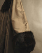 "ROBERTO VALENTINO" Reversible brown fur coat