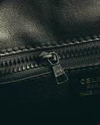 “CELINE” 90’s-00’s Ring lock leather shoulder bag