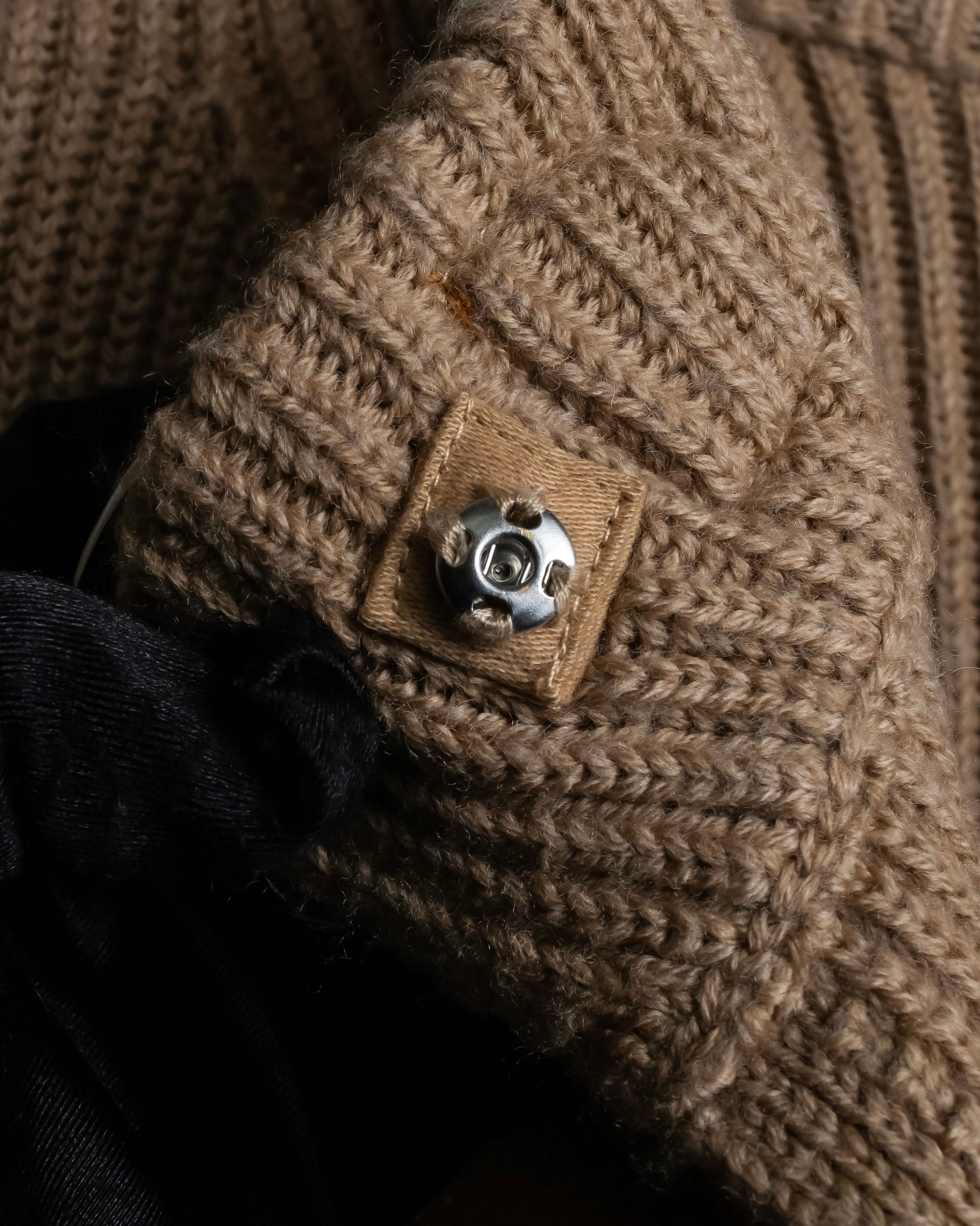 "POLO Ralph Lauren" Buckle closure design ribbed cardigan
