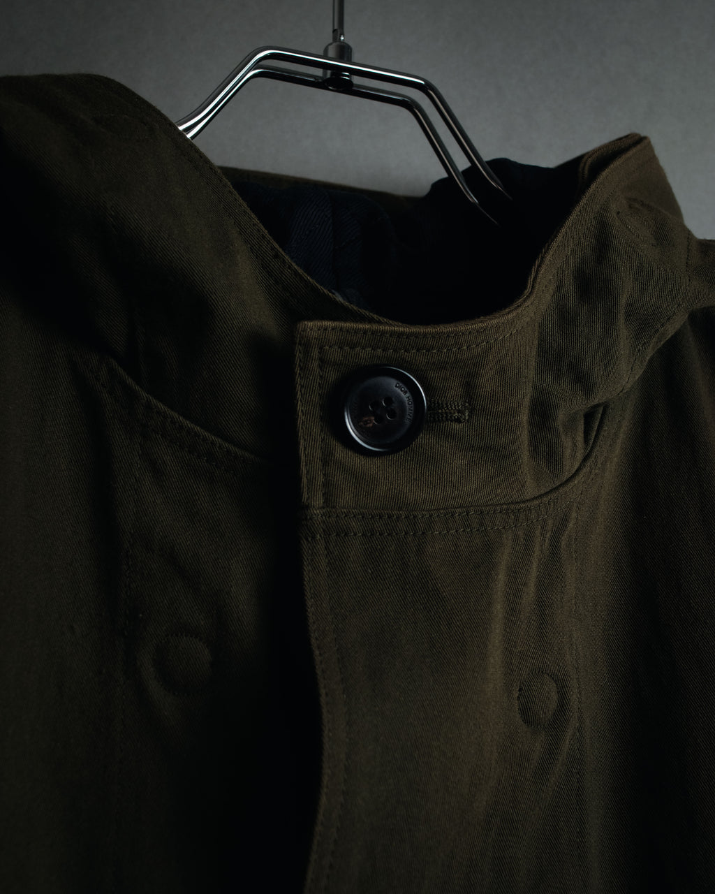 "Dior" 22AW Kim Jones design military detail hooded coat