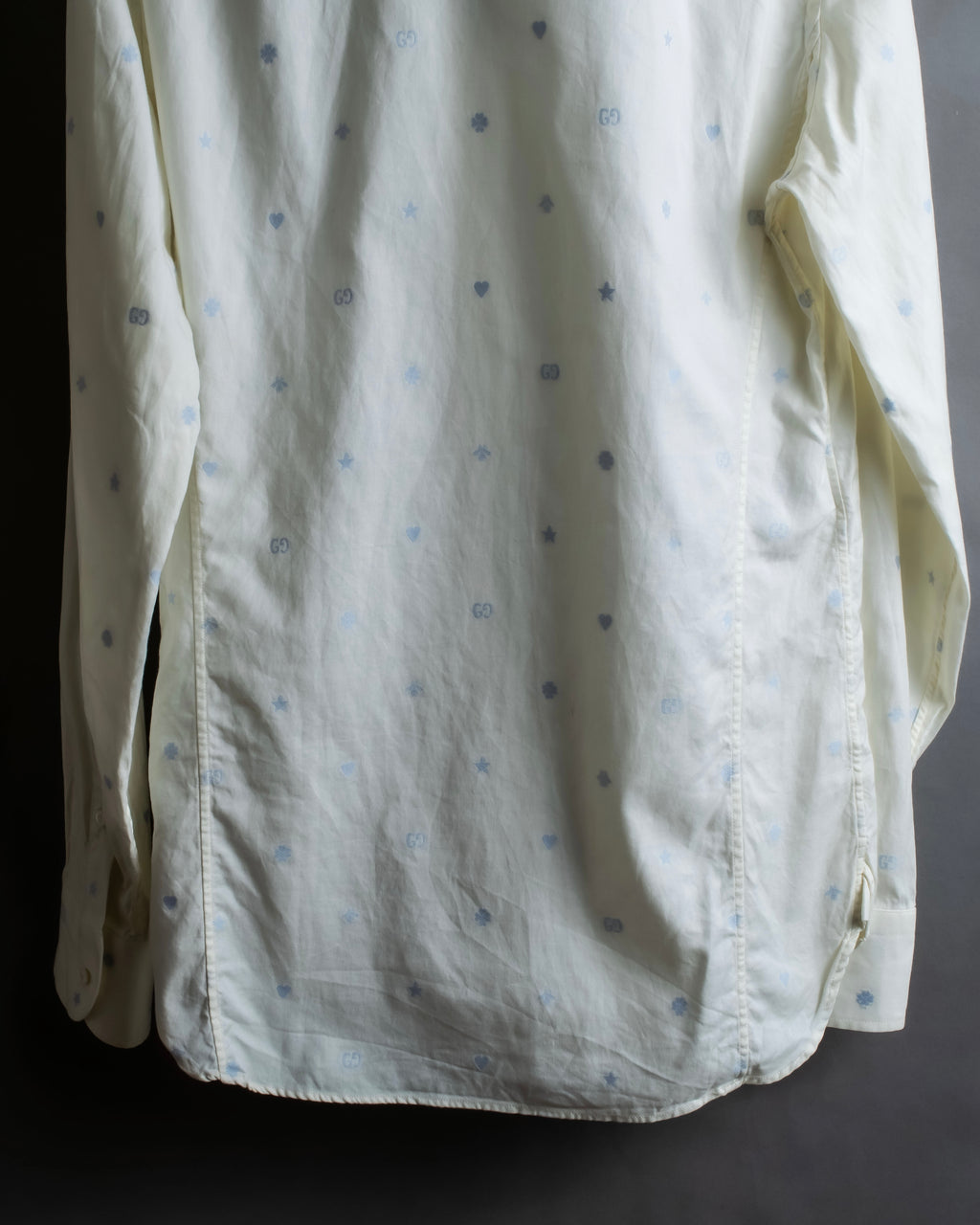 "GUCCI" Iconic embroidered pattern cotton shirt