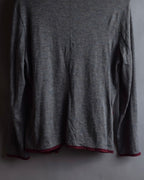 "Vivienne Westwood MAN" Bordeaux piping design draped tailored jacket