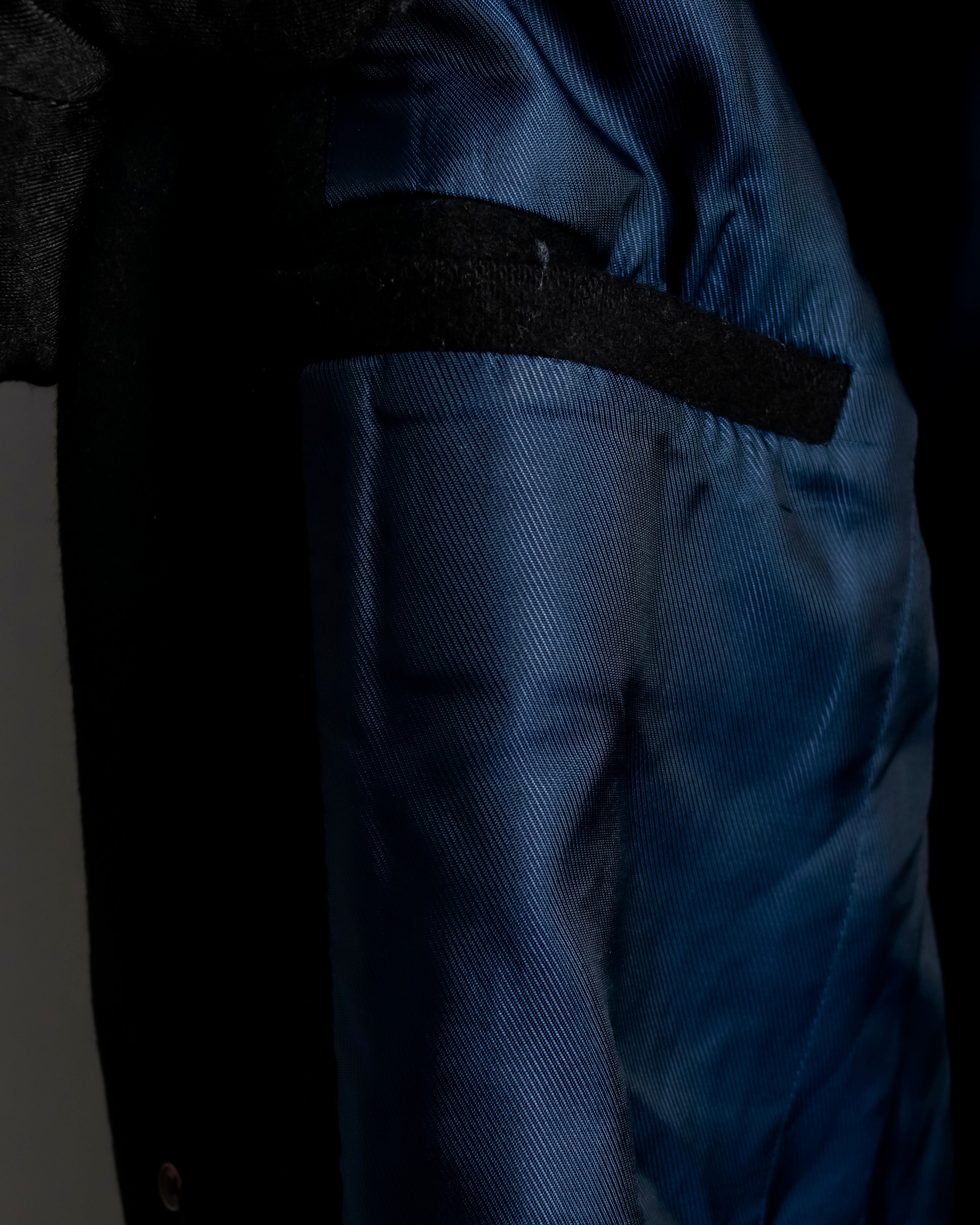 "ARMANI EXCHANGE" Sloth latch design stand color mid-length coat