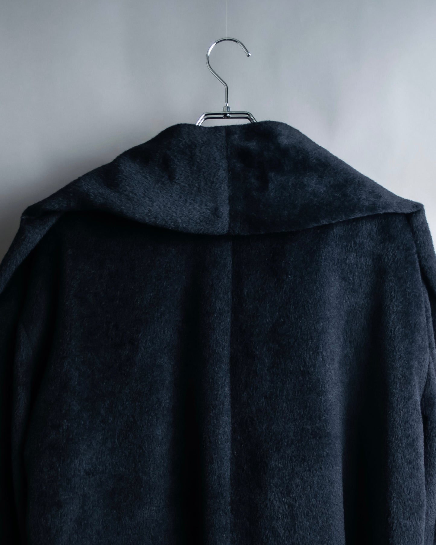 "DIOR" Cape docking fluffy mid length coat