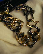 “Yves Saint Laurent” 80’s-90’s Two tone chain bracelet