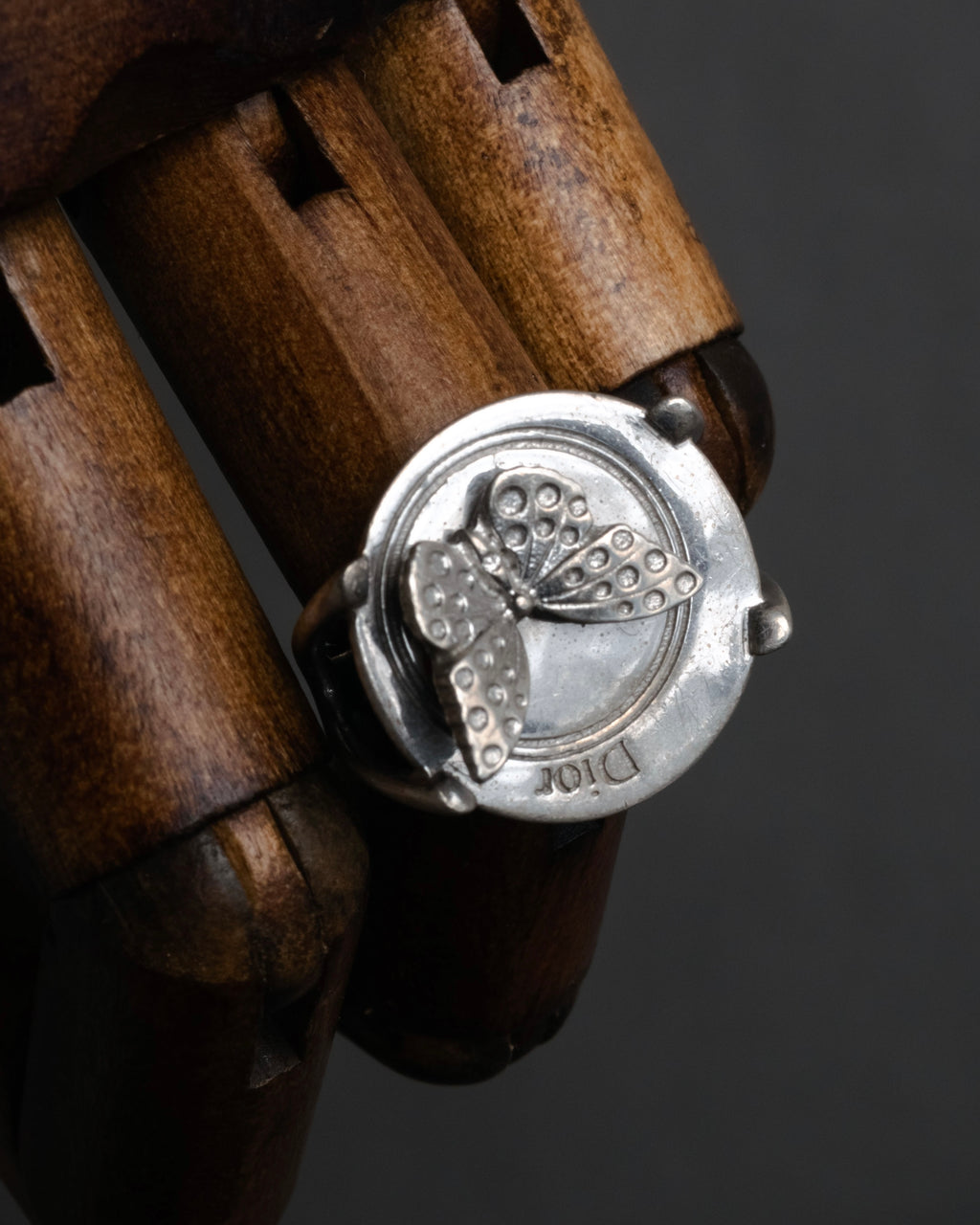“Christian Dior” 2000’s Butterfly motif sculptural ring