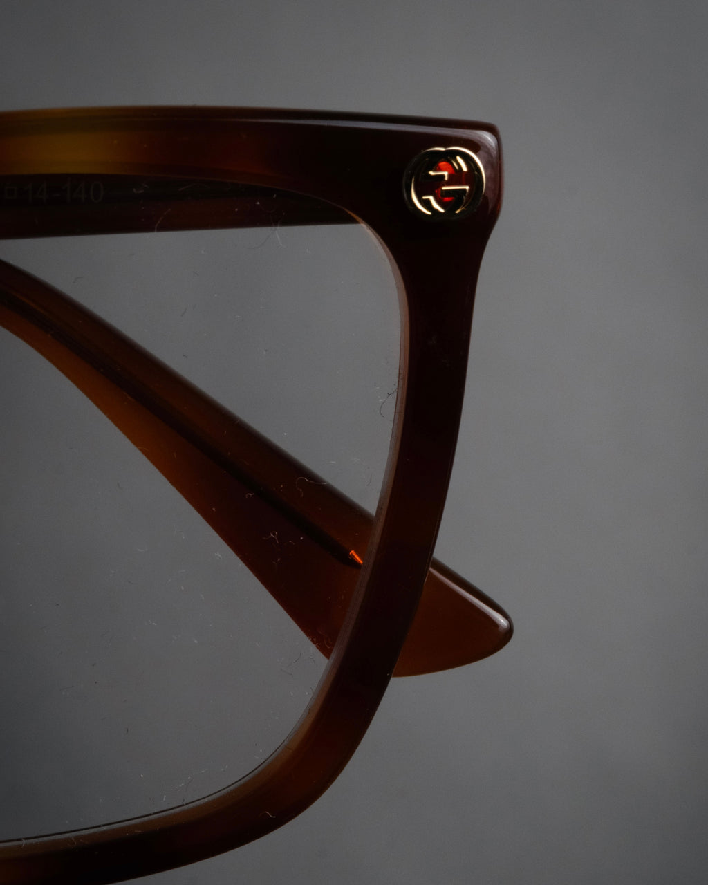 “GUCCI” 2017-2022 Bee motif havana eyeglasses