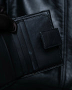 "GUCCI" GG pattern leather compact wallet