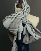 "Burberrys" 80's-90's Lightweight checked scarf