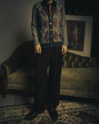 –SPECIAL– "Hermès" 90's-00's Plaid cashmere cardigan