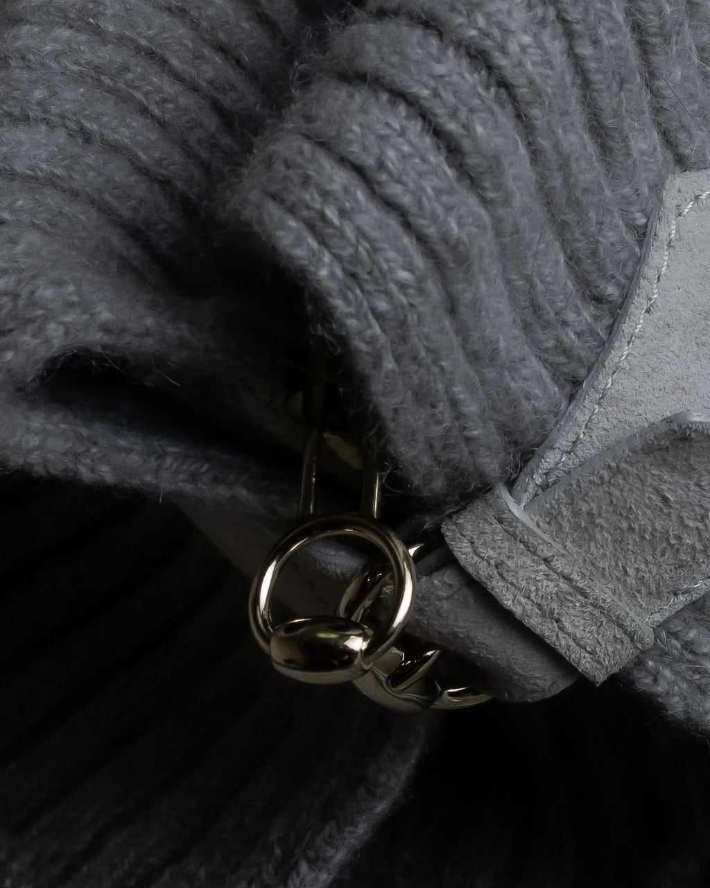 "GUCCI" Cashmere brand double zipper blouson