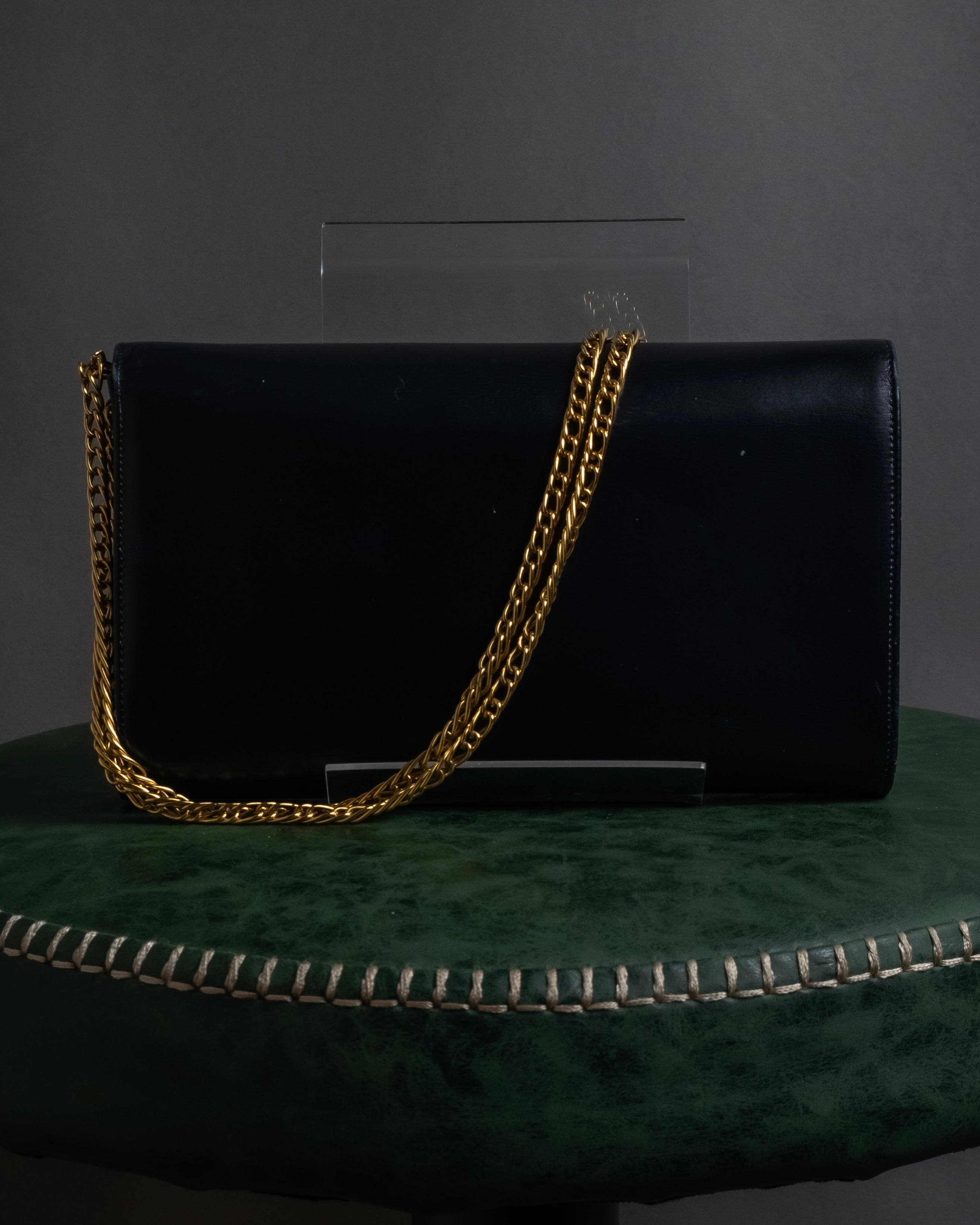 【美品】Cartierシルク製チェーンショルダー Cartier (カルティエ) - チェーンショルダーバッグ - ブラック - 80s