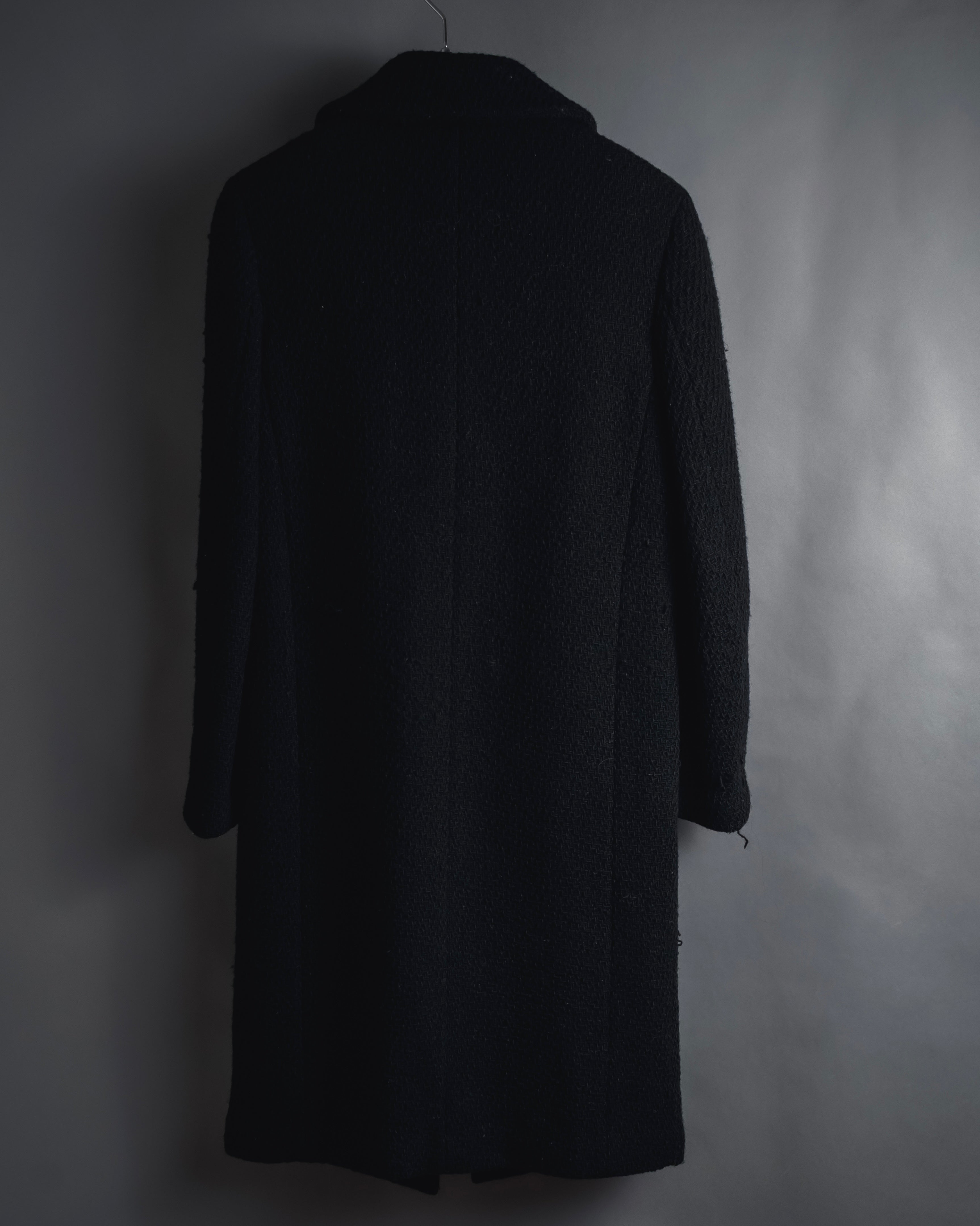 “JUNYA WATANABE” 97AW Textured wool single-breasted coat